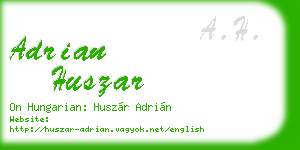 adrian huszar business card